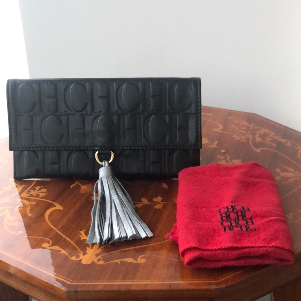 Carolina Herrera Clutch black EUC
